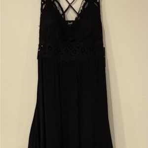 Justify Black Lace Maxi Dress